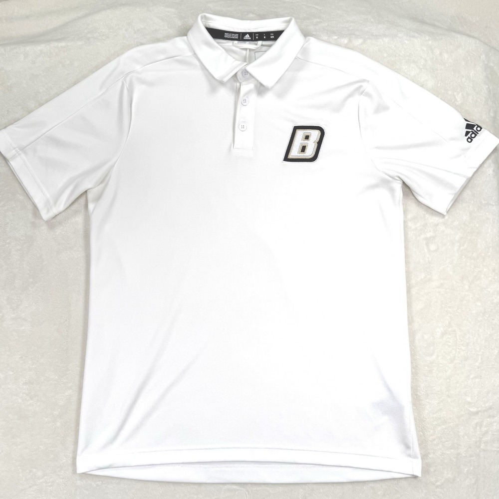 Adidas Climalite Bryant University Polo Shirt Men's M White Performance Golf